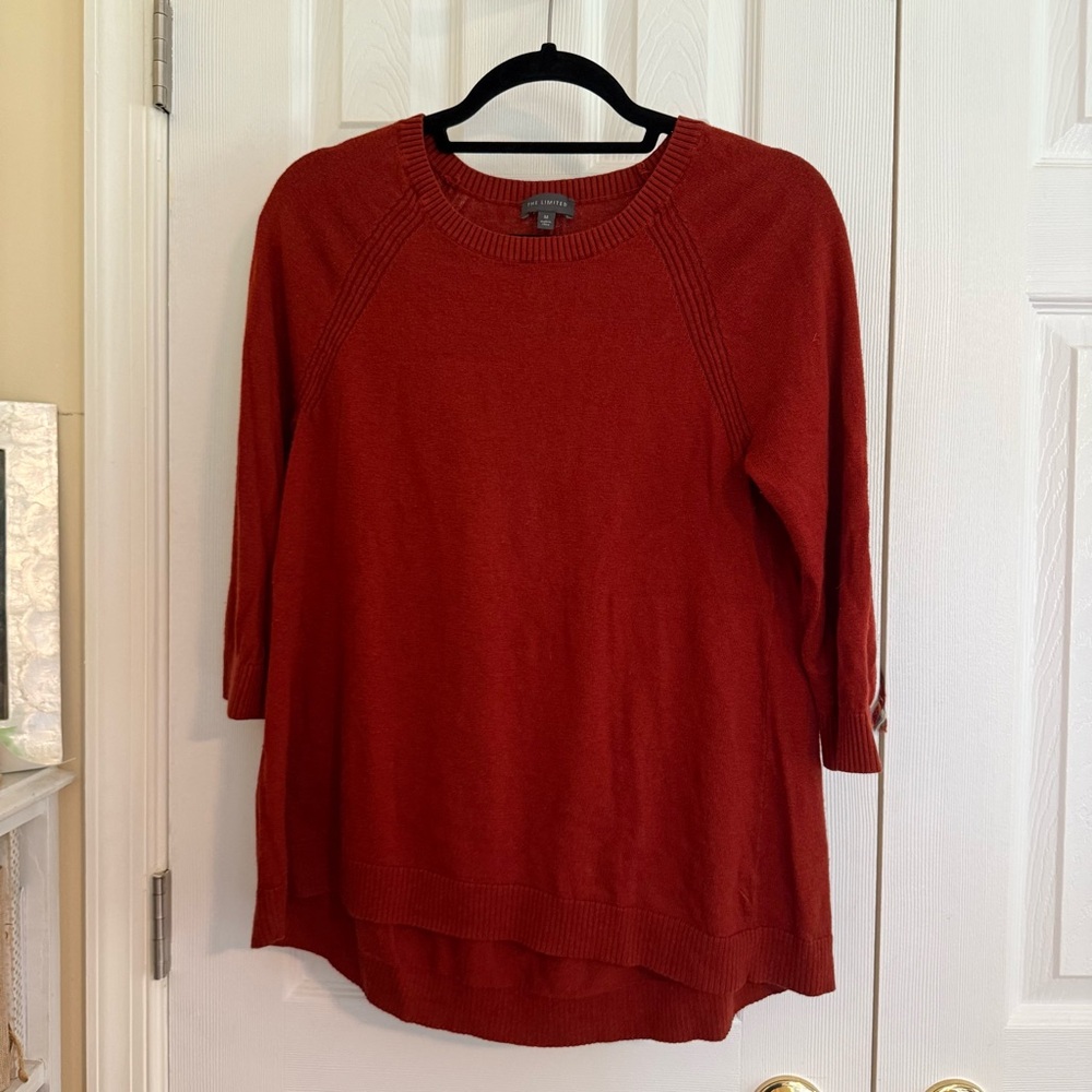 The Limited Brick Red Knit Sweater